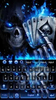 Horrible 3D Poker Skull android App screenshot 0